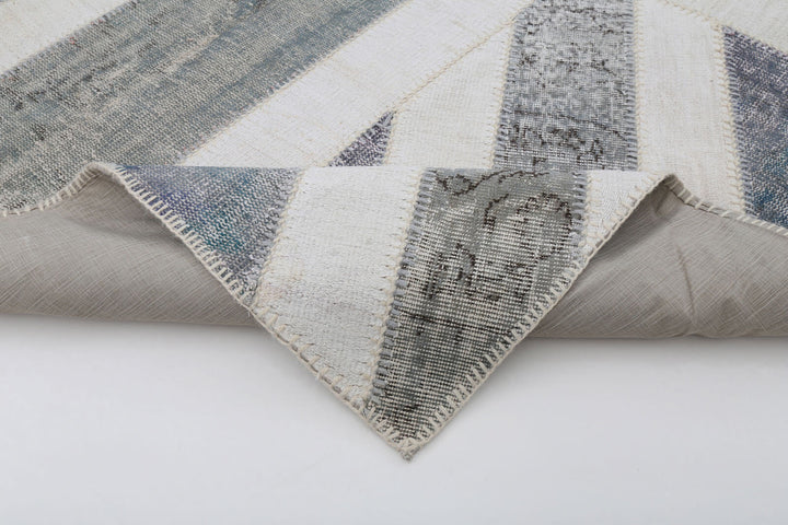 7x10 British Flag Patchwork Rug - 22629