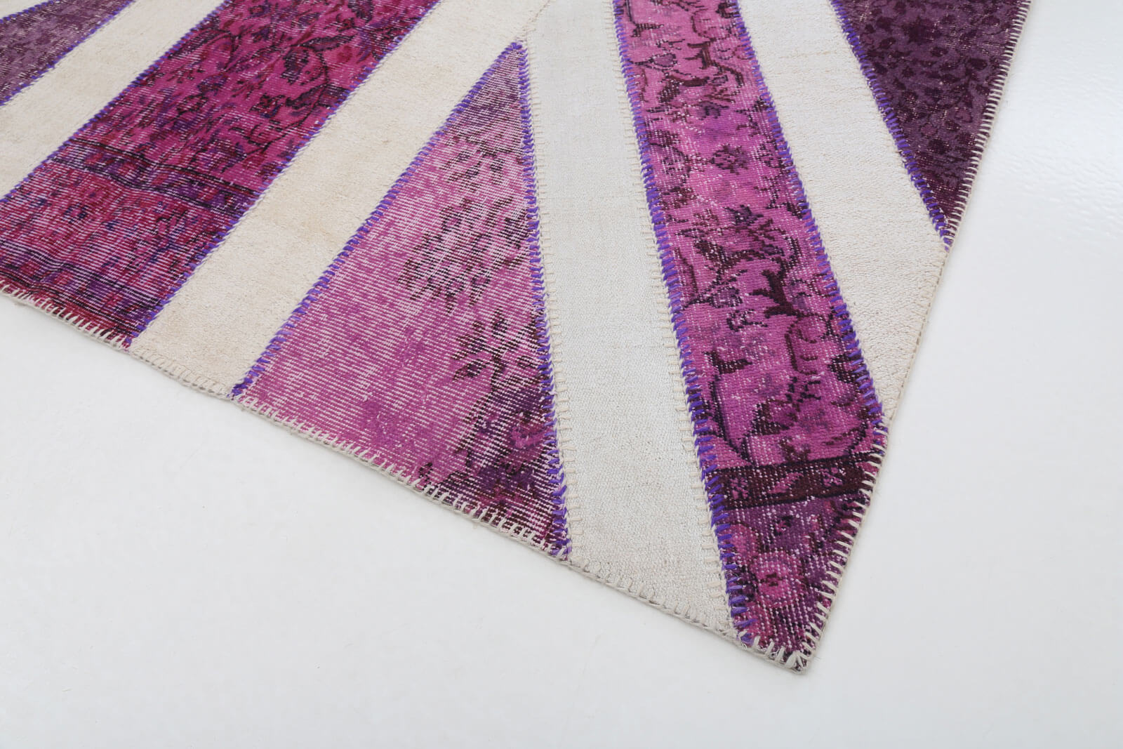 7x10 British Flag Patchwork Rug - 22630