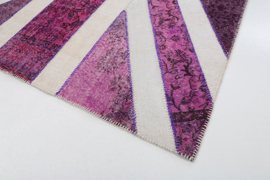 7x10 British Flag Patchwork Rug - 22630