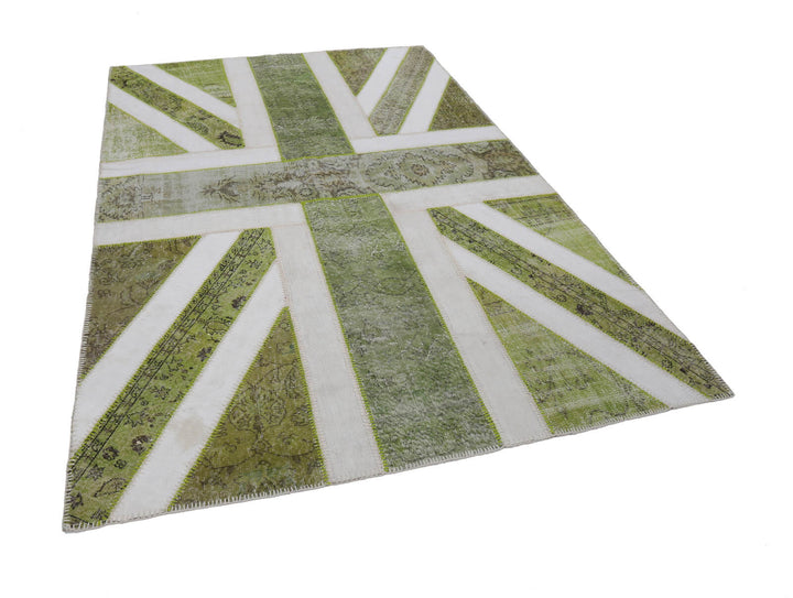 7x10 Uk Flag Patchwork Rug - 22632