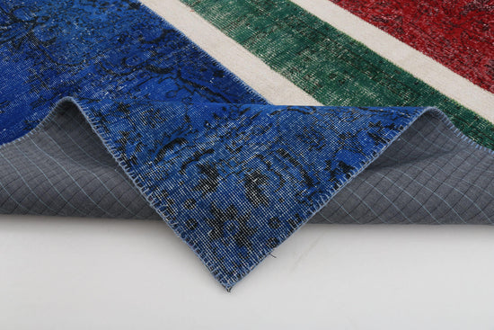 7x10 South Africa Flag Patchwork Rug - 22639