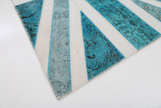6x10 British Flag Patchwork Rug - 22648