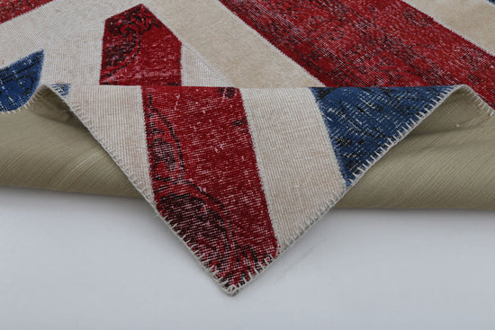 7x10 Uk Flag Patchwork Rug - 22651