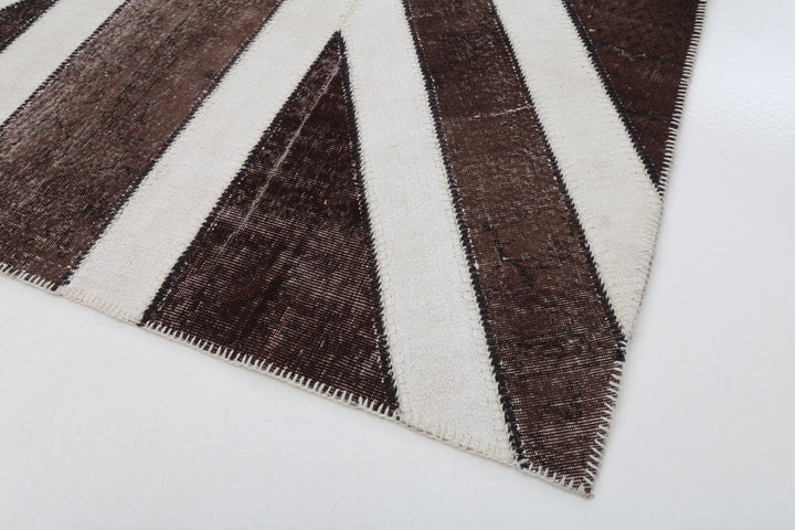 7x10 British Flag Patchwork Rug - 22654