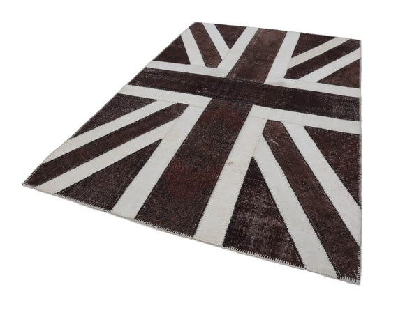 7x10 Uk Flag Patchwork Rug - 22655