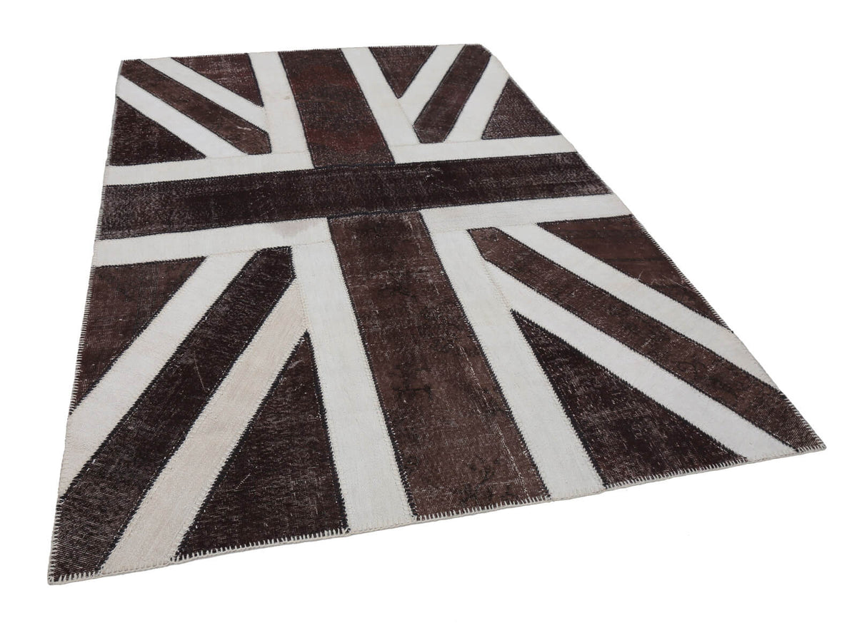 7x10 Uk Flag Patchwork Rug - 22655