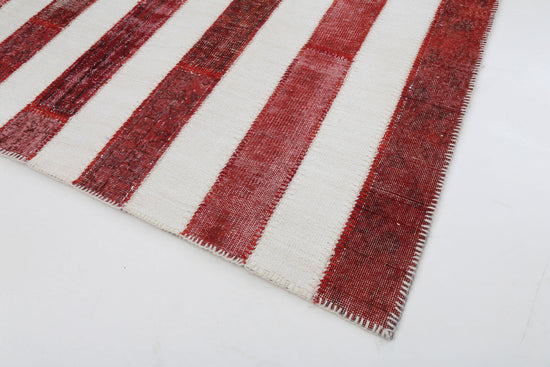 7x10 American Flag Patchwork Rug - 22656