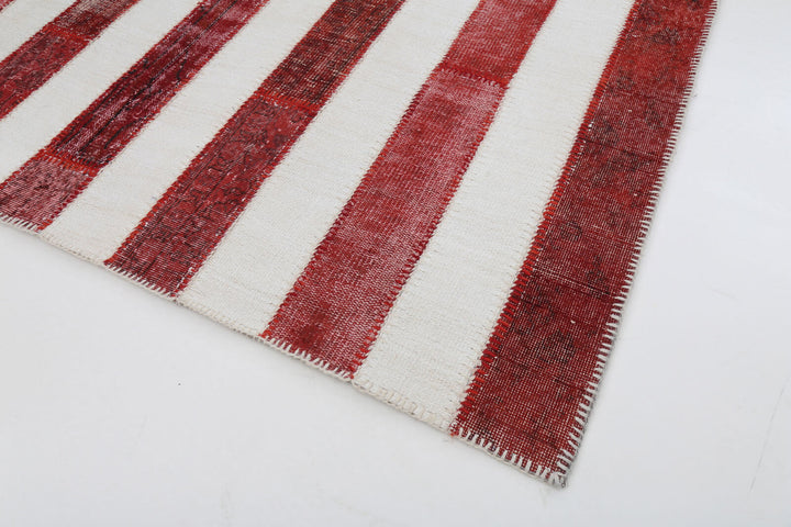 7x10 American Flag Patchwork Rug - 22656