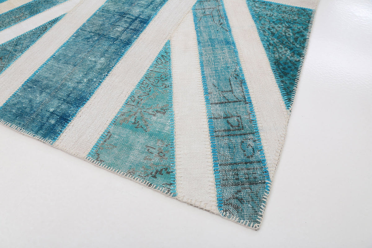 6x10 British Flag Patchwork Rug - 22659