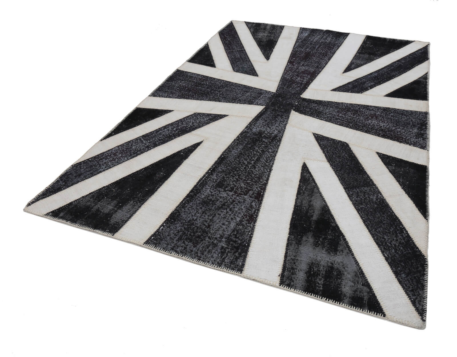 7x10 British Flag Patchwork Rug - 22661