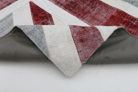 7x10 British Flag Patchwork Rug - 22663