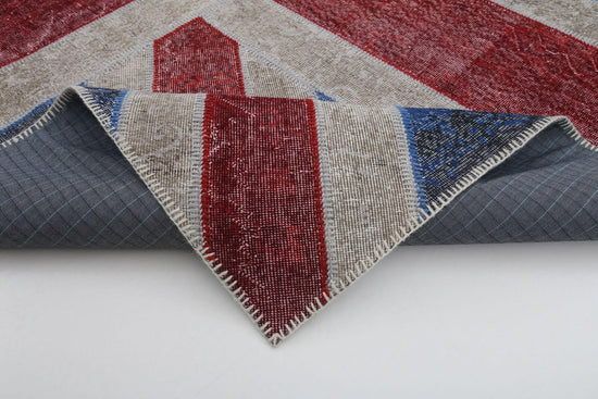 8x10 British Flag Patchwork Rug - 22664