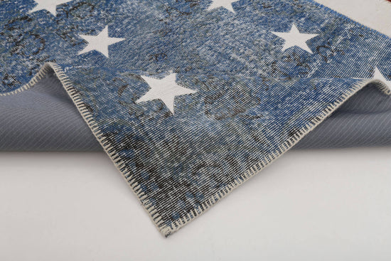 8x10 American Flag Patchwork Rug - 22672
