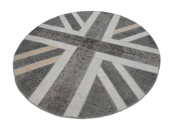 7x8 British Flag Patchwork Rug - 22676