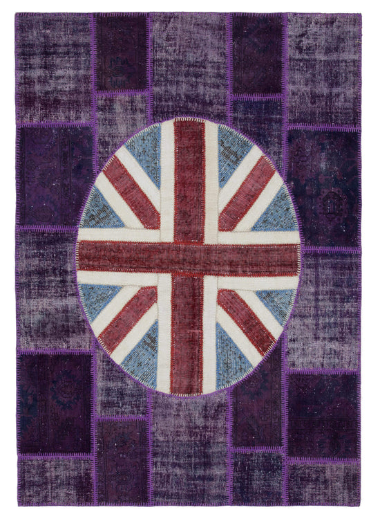 6x8 Uk Flag Patchwork Rug - 22677