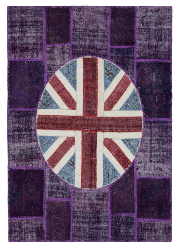6x8 Uk Flag Patchwork Rug - 22677