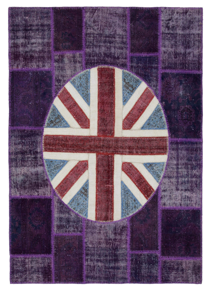 6x8 Uk Flag Patchwork Rug - 22677