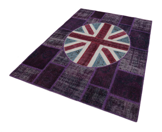 6x8 Uk Flag Patchwork Rug - 22677