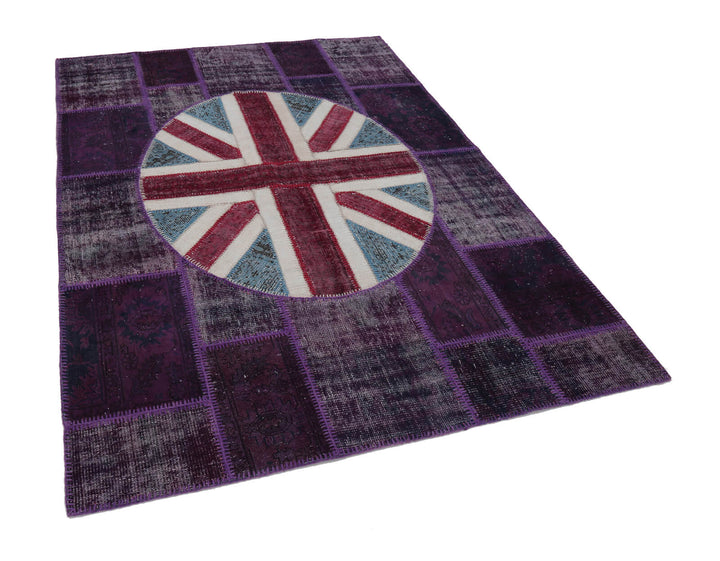 6x8 Uk Flag Patchwork Rug - 22677