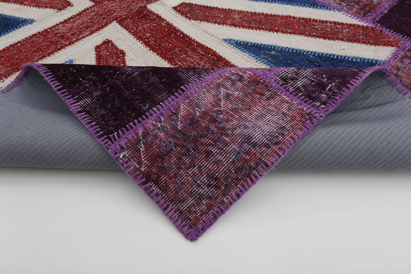 6x8 British Flag Patchwork Rug - 22679