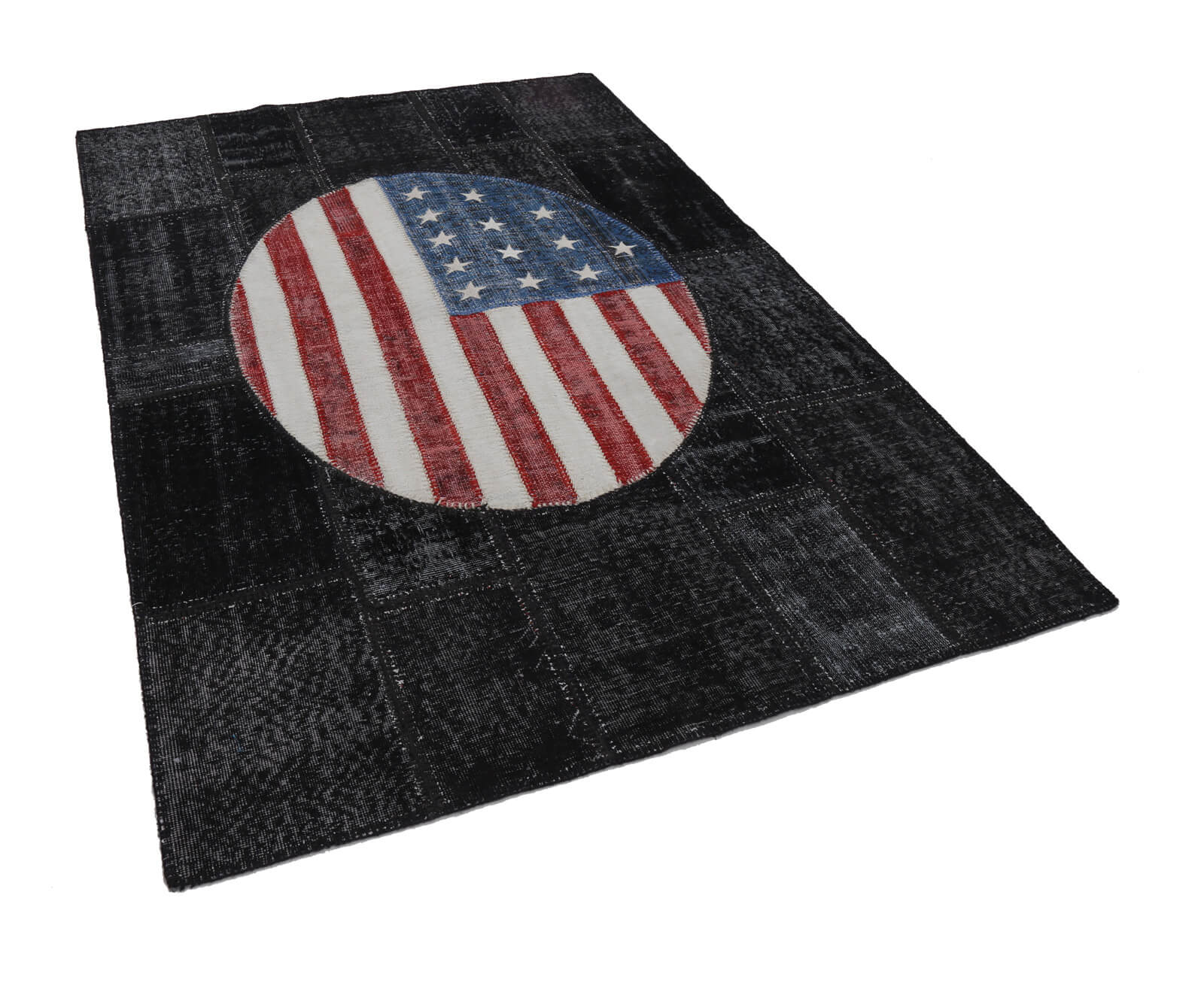6x11 Usa Flag Patchwork Rug - 22681