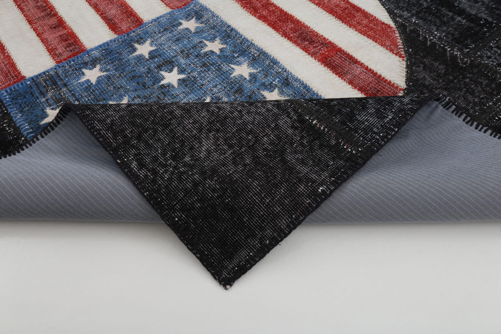 6x11 Usa Flag Patchwork Rug - 22681