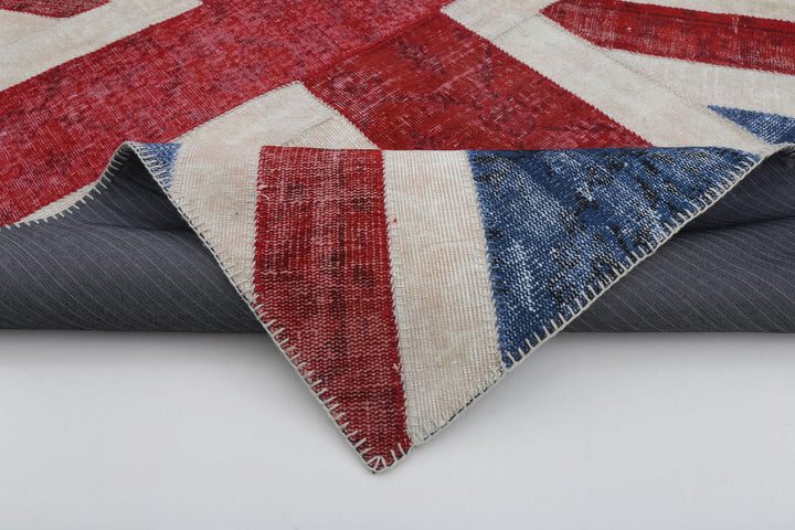 6x8 British Flag Patchwork Rug - 22686