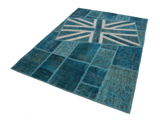 6x8 Uk Flag Patchwork Rug - 22688