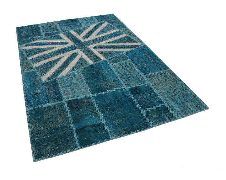 6x8 Uk Flag Patchwork Rug - 22688