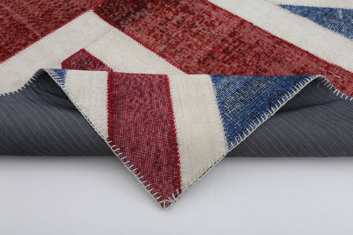6x8 British Flag Patchwork Rug - 22690