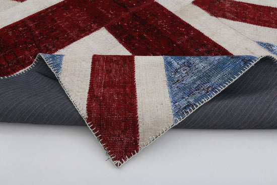 6x8 British Flag Patchwork Rug - 22691