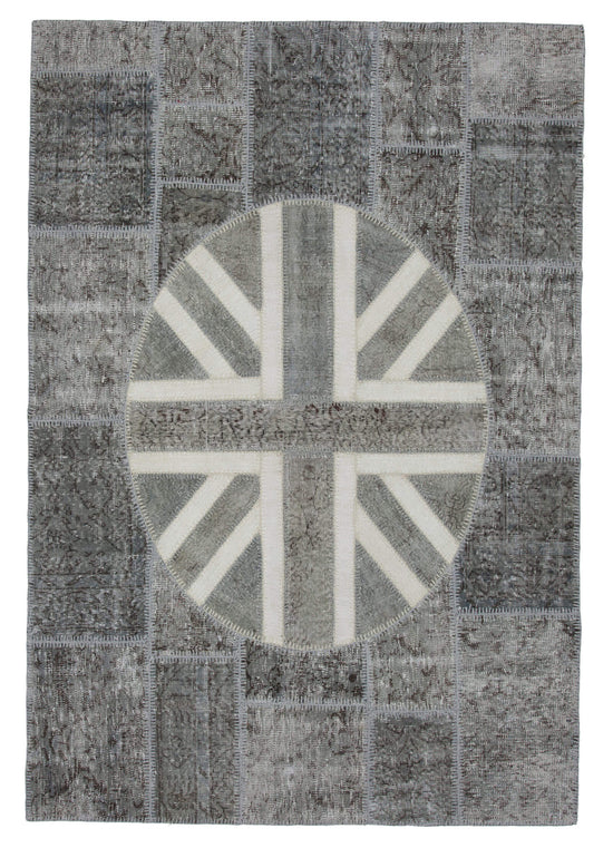 6x8 Uk Flag Patchwork Rug - 22692