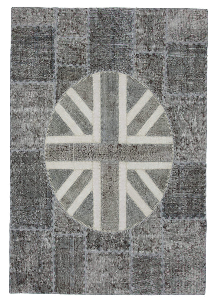 6x8 Uk Flag Patchwork Rug - 22692