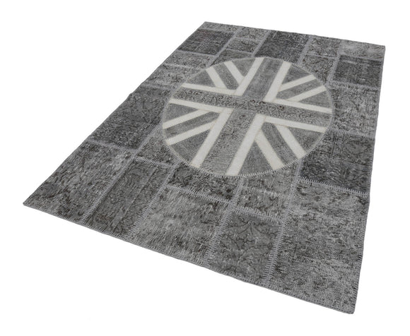6x8 Uk Flag Patchwork Rug - 22692