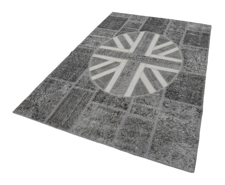 6x8 Uk Flag Patchwork Rug - 22692