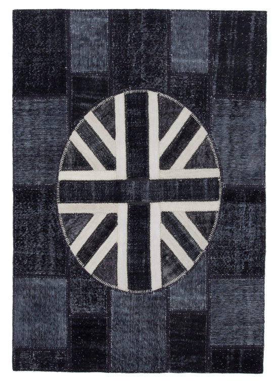 6x8 British Flag Patchwork Rug - 22693