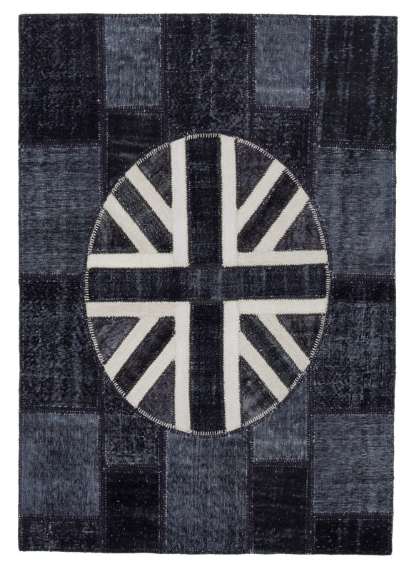 6x8 British Flag Patchwork Rug - 22693