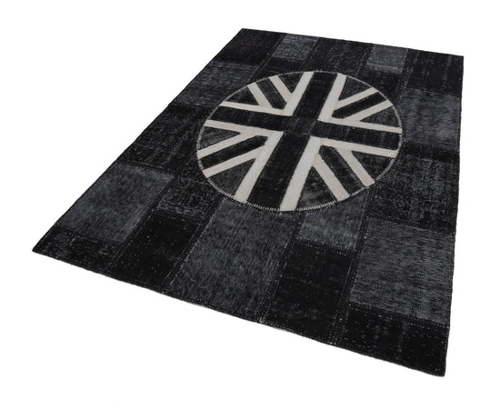 6x8 British Flag Patchwork Rug - 22693