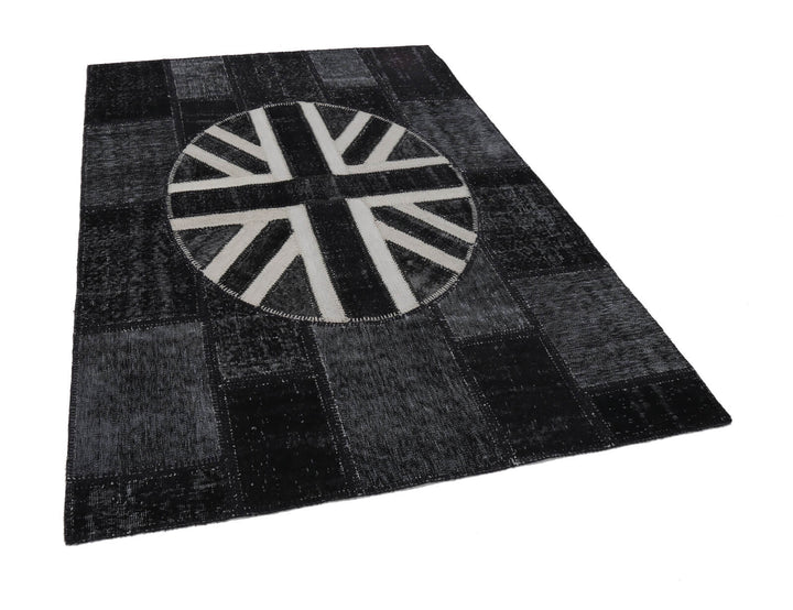 6x8 British Flag Patchwork Rug - 22693