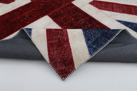 6x8 British Flag Patchwork Rug - 22694