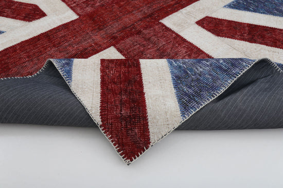 6x8 British Flag Patchwork Rug - 22695