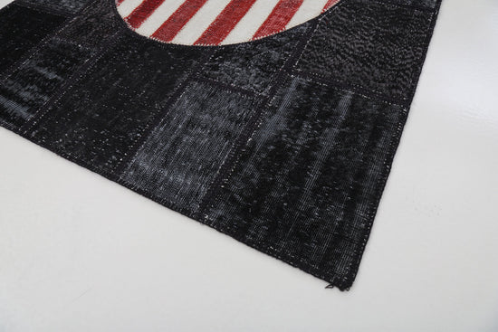6x8 American Flag Patchwork Rug - 22697