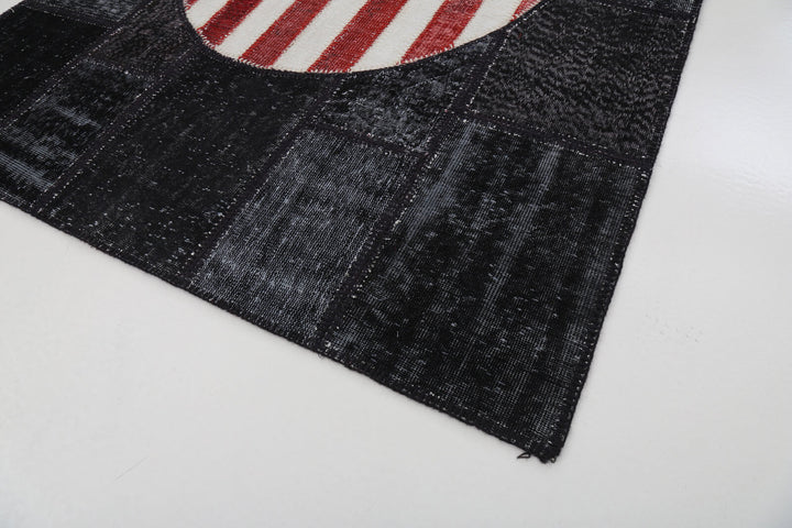 6x8 American Flag Patchwork Rug - 22697