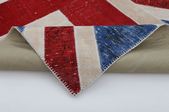 6x8 British Flag Patchwork Rug - 22698