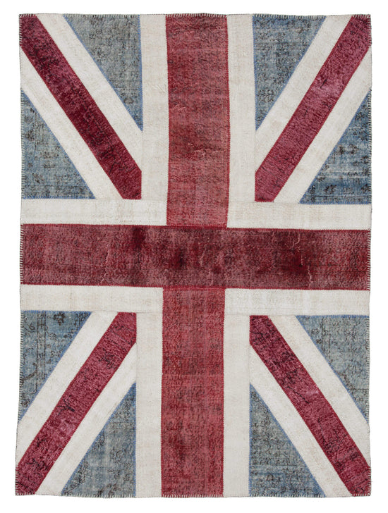 6x8 Uk Flag Patchwork Rug - 22699