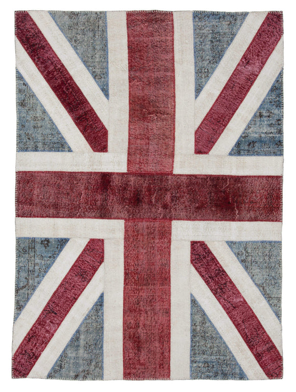 6x8 Uk Flag Patchwork Rug - 22699