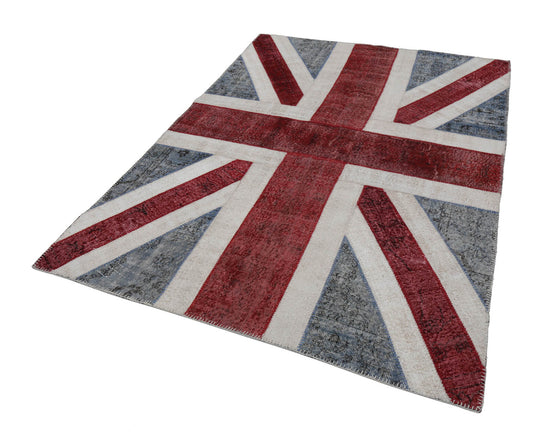 6x8 Uk Flag Patchwork Rug - 22699