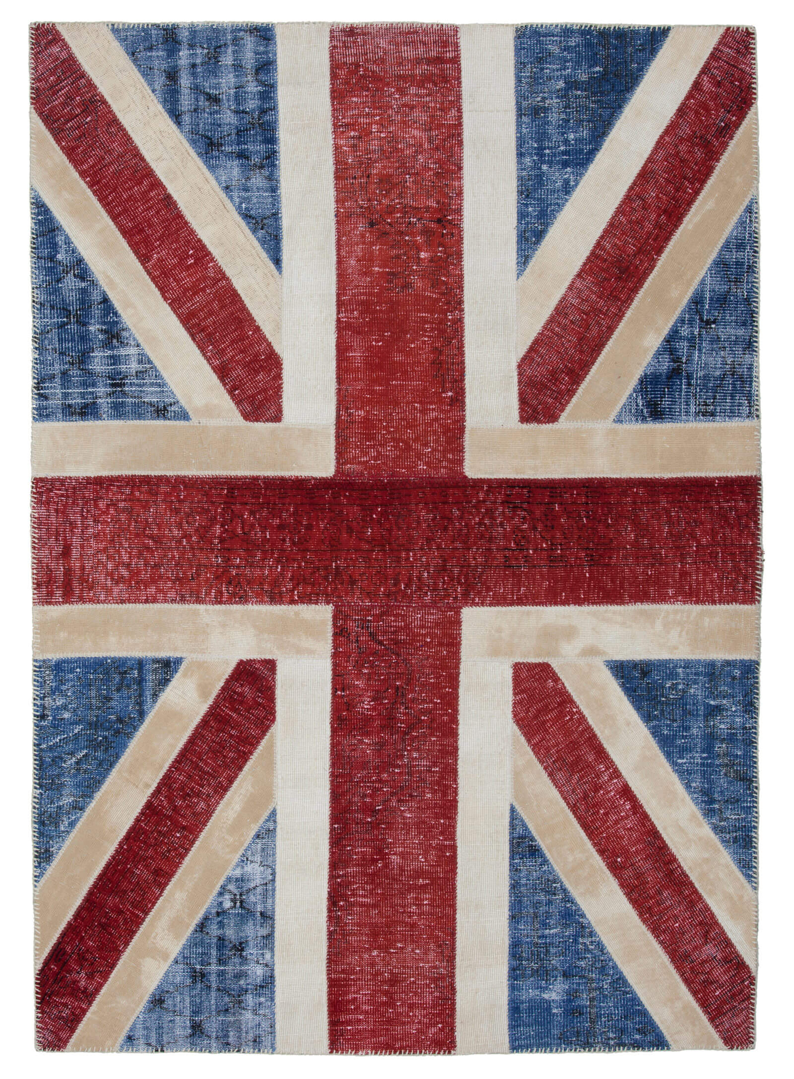 6x8 Uk Flag Patchwork Rug - 22700