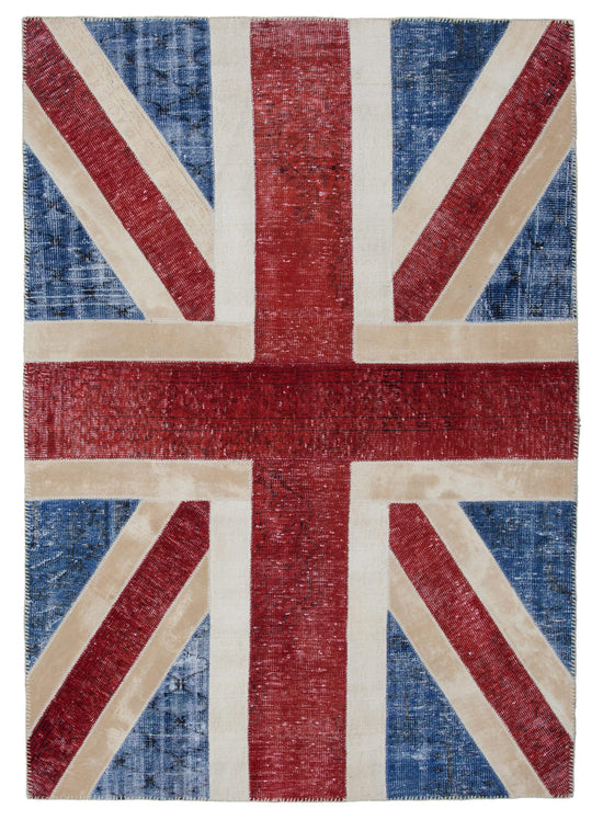 6x8 Uk Flag Patchwork Rug - 22700