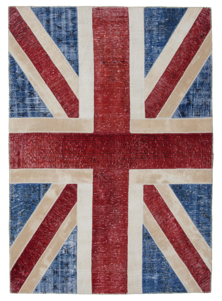 6x8 Uk Flag Patchwork Rug - 22700